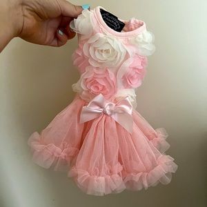 Xs dog puppy dress tutu pink girly